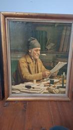 Ouderwetse prent van een gemeentesecretaris, Ophalen of Verzenden