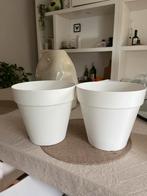 2x Elho Urban Loft Bloempotten, 25 tot 40 cm, Kunststof, Gebruikt, Rond
