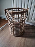 Rieten windlicht, Huis en Inrichting, Woonaccessoires | Kandelaars en Kaarsen, Ophalen, Zo goed als nieuw, Hout, 25 tot 50 cm