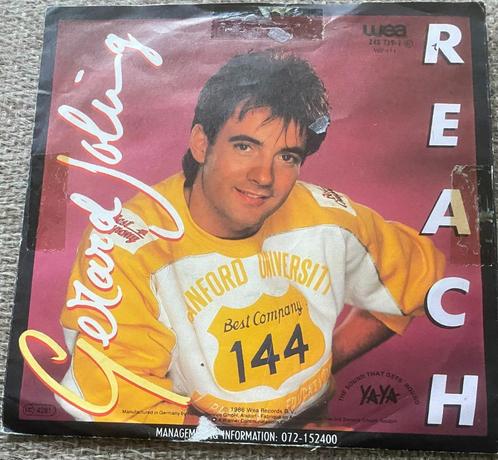 Vinyl Singeltje Gerard Joling Reach 1986, Cd's en Dvd's, Vinyl Singles, Zo goed als nieuw, Single, Pop, 7 inch, Ophalen of Verzenden