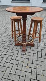3 geweldige statafels massief hout KOPER voetsport + KRUKKEN, Huis en Inrichting, Barkrukken, 5 krukken of meer, 60 tot 90 cm