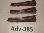 Adv-385 N Spoor Rechte Wissels 9178 Links Fleischmann DB, Hobby en Vrije tijd, Gebruikt, Gelijkstroom, Fleischmann, Rails