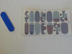 NIEUW! Set Van 14 Nagelstickers Blauw/Wit Incl. Vijl >Snelle, Sieraden, Tassen en Uiterlijk, Uiterlijk | Cosmetica en Make-up