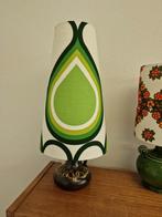 Vintage retro space age groen witte (toeter) lampenkap, Ophalen of Verzenden, Groen, Rond, Minder dan 25 cm