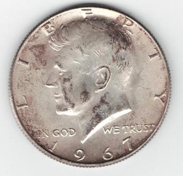 25-1348 USA 1/2 dollar 1967 beschikbaar voor biedingen