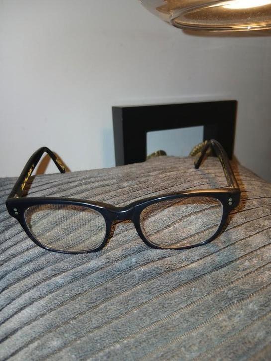 VINCENT KAES "OLD SCHOOL" HEREN BRIL MONTUUR ZWART PRACHTIG, Sieraden, Tassen en Uiterlijk, Zonnebrillen en Brillen | Heren, Zo goed als nieuw