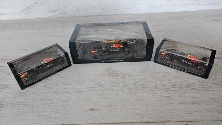 3x Max Verstappen Redbull Racing RB18 spark 1:43, Verzamelen, Automerken, Motoren en Formule 1, Nieuw, Formule 1, Ophalen of Verzenden