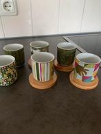 6 espresso kopjes coffeeshop-uitbater Mania, Ophalen of Verzenden, Zo goed als nieuw, Overige stijlen, Kop(pen) en/of Schotel(s)