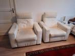 2 witte  Relax fauteuils (Elektrische stoelen), Zo goed als nieuw, Ophalen