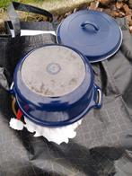 Invicta kookpot blauw MOET WEG, Huis en Inrichting, Gebruikt, Ophalen of Verzenden, Keramische plaat, Gietijzer