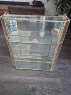 Italiaans glazen vitrinekastje met spiegel, Ophalen