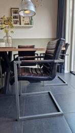 Eetkamerstoelen (leder, Montel), Ophalen, Zo goed als nieuw, 75 m² of meer, Laminaat