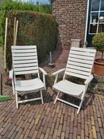 Set van twee houten Herlag tuinstoelen, Ophalen, Zo goed als nieuw, Hout