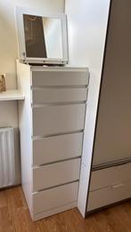 Ikea MALM ladekast met spiegel, Huis en Inrichting, Ophalen, 5 laden of meer, 50 tot 100 cm, Zo goed als nieuw