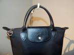 Longchamp zwarte handtas leren details Als Nieuw, Verzenden, Zo goed als nieuw, Zwart, Handtas