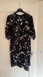 Jurk 123 met hartjes zwart maat 44, Kleding | Dames, Zwart, Maat 42/44 (L), Nieuw, Ophalen of Verzenden