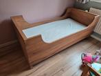 Juniorbed | dik massief eiken | Pilat & Pilat Finne, Ophalen, 70 tot 85 cm, 140 tot 160 cm, Zo goed als nieuw