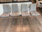 4 eetkamer stoelen Xooon, Huis en Inrichting, Stoelen, Gebruikt, Ophalen of Verzenden, Vier, Stof