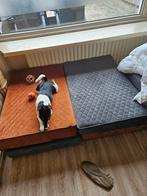 Wooff hondenboxspring bruin 55x75x28 en grijze 70x110x28, Dieren en Toebehoren, Ophalen, Zo goed als nieuw