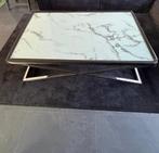 Moderne Eettafel met Salontafel en Eetstoelen, Huis en Inrichting, Gebruikt, 150 tot 200 cm, Ophalen of Verzenden, Glas