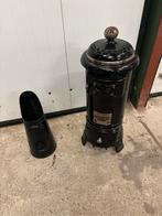 Oude kolenkachel / potkachel met kolenkit, Ophalen, Potkachel, Gebruikt, Vrijstaand