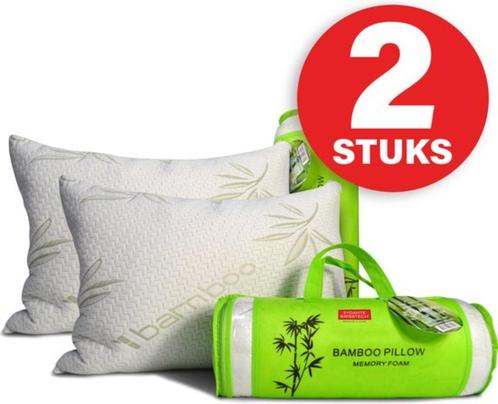 2x Bamboe kussen Origineel Bamboo Kussen nieuw, Huis en Inrichting, Woonaccessoires | Kussens, Nieuw, Wit, Vierkant, Ophalen of Verzenden