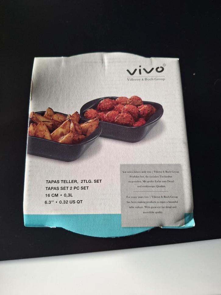 Vivo Villeroy & Boch Tapasschalen - Nieuw in verpakking!, Huis en Inrichting, Keuken | Servies, Nieuw, Schaal of Schalen, Effen