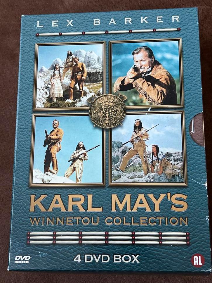 Karl May's Winnetou Collectie - 4 DVD Box, Cd's en Dvd's, Dvd's | Avontuur, Zo goed als nieuw, Boxset, Alle leeftijden, Ophalen of Verzenden