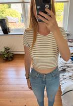 Only gestreepte crop top – maat S, Only, Wit, Ophalen of Verzenden, Zo goed als nieuw