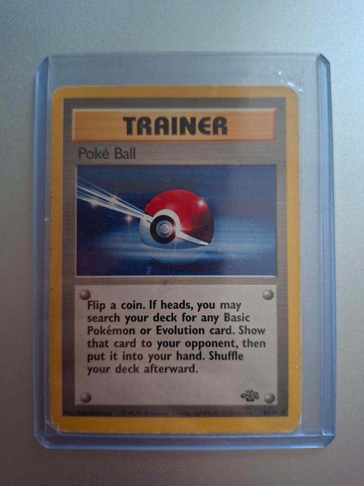 Pokémon Kaart - Poké Ball Trainer - Jungle set, Hobby en Vrije tijd, Verzamelkaartspellen | Pokémon, Gebruikt, Losse kaart, Ophalen of Verzenden