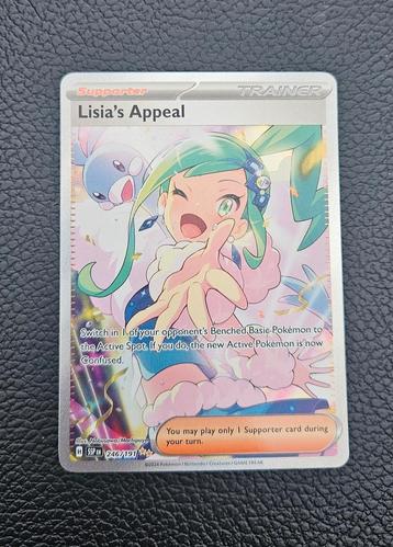 Lisia's Appeal - Trainer Supporter - 246/191 pokemon kaart beschikbaar voor biedingen