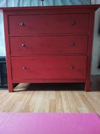 Hemnes ladekast rood, Huis en Inrichting, Kasten | Ladekasten, 5 laden of meer, Ophalen, 25 tot 50 cm, Minder dan 100 cm