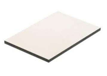 Witte Trespa 6mm plaat (nieuw) van 1,40 x 1,30 mtr beschikbaar voor biedingen