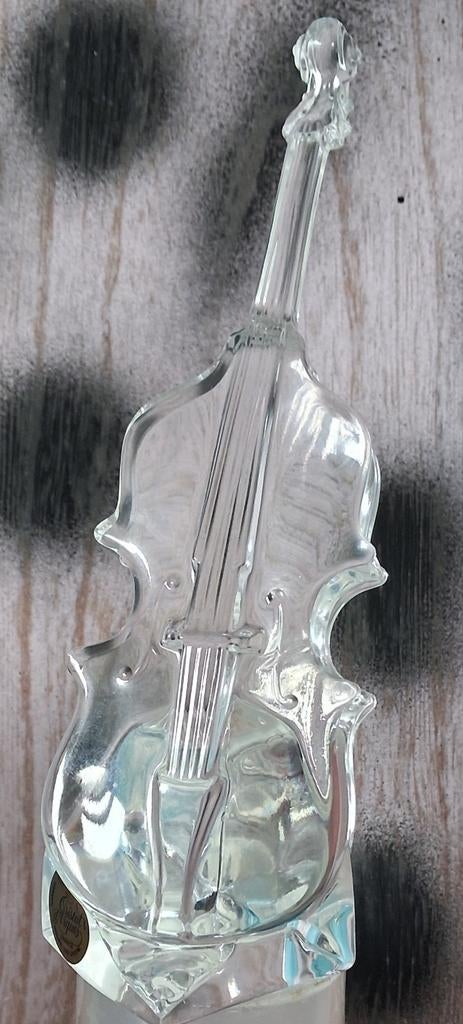 Cello. Glas.    18 cm., Verzamelen, Beelden en Beeldjes, Ophalen, Zo goed als nieuw, Overige typen