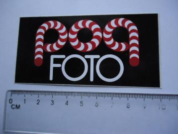 sticker oud POPFOTO logo origineel popmuziek pop foto blad beschikbaar voor biedingen