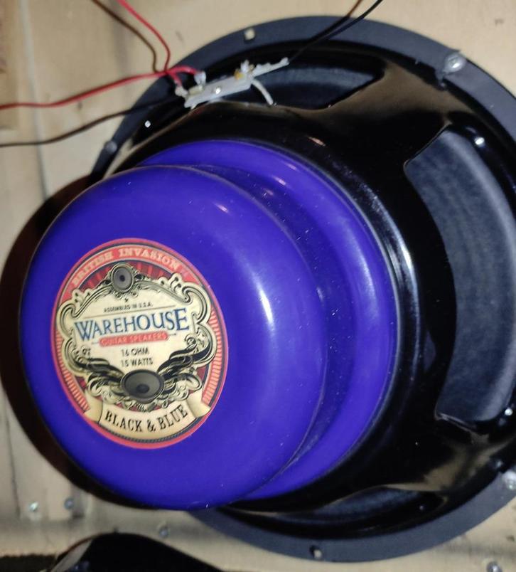 Warehouse 12" Back & Blue 15 watt 16 ohm (alnico blue), Audio, Tv en Foto, Luidsprekers, Zo goed als nieuw, Overige typen, Minder dan 60 watt