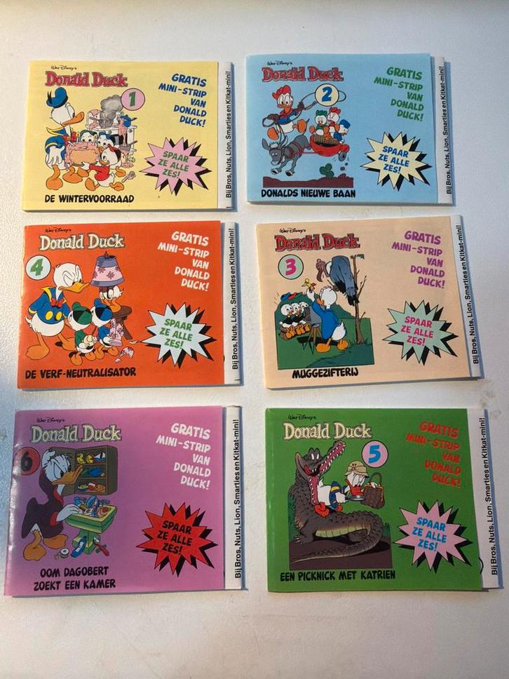Donald Duck Mini Strips - Complete Set!, Boeken, Stripboeken, Zo goed als nieuw, Ophalen of Verzenden