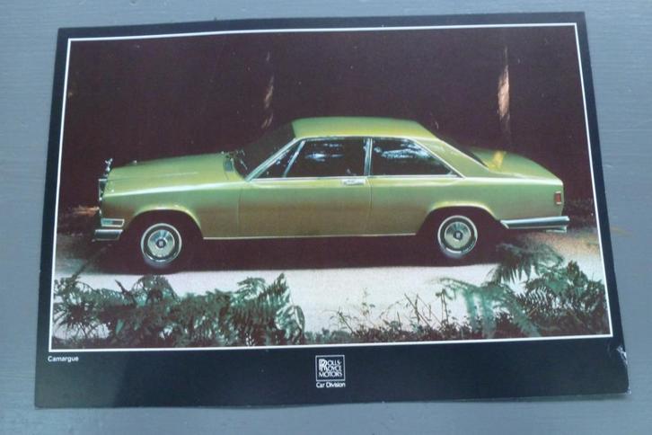 Rolls Royce Camargue folder, Boeken, Auto's | Folders en Tijdschriften, Zo goed als nieuw, Overige merken, Ophalen of Verzenden