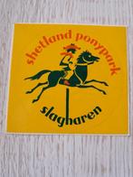 sticker shetland ponypark slagharen, Verzamelen, Stickers, Ophalen of Verzenden, Zo goed als nieuw, Bedrijf of Vereniging