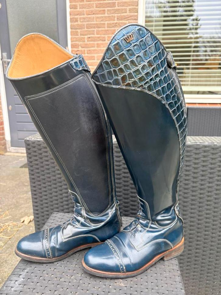 Blauwe Kingsley laarzen, Dieren en Toebehoren, Paardrijkleding, Zo goed als nieuw, Schoeisel, Dressuur, Ophalen of Verzenden