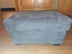 Hocker blauw/grijs, Huis en Inrichting, Ophalen, Rechthoekig, Stof, 75 tot 100 cm