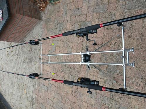 Leuke karper oldschool set, Watersport en Boten, Hengelsport | Karpervissen, Zo goed als nieuw, Overige typen, Ophalen