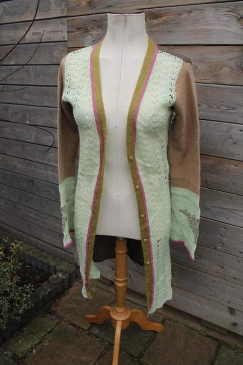 Vest bruin/ mint St. Martin's mt M Winter Vaste prijs, Kleding | Dames, Truien en Vesten, Zo goed als nieuw, Maat 38/40 (M), Bruin