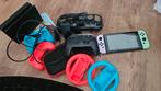 Switch 1 met 5 spellen en veel accessoires, Met games, Ophalen of Verzenden, Zo goed als nieuw, Switch Original