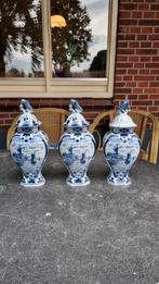 Delfts Blauwe Vazen met Deksel (3 stuks), Ophalen