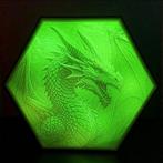 Draak Hexagon multi-color led lamp, Ophalen of Verzenden, Nieuw, Kunststof, Minder dan 50 cm
