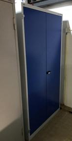 Metalen 2deurs kast, Garant, 100x40x200 cm, schuifslot, Huis en Inrichting, Kasten | Roldeurkasten en Archiefkasten, Ophalen, Gebruikt