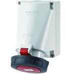 Mennekes CEE wandcontactdoos 5-polig 400V 6H 63A IP67, Ophalen of Verzenden, Nieuw, Stopcontact