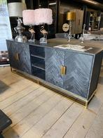 Blackbone gold Dressior van Richmond Interiors, Met deur(en), Eikenhout, Ophalen of Verzenden, Zo goed als nieuw