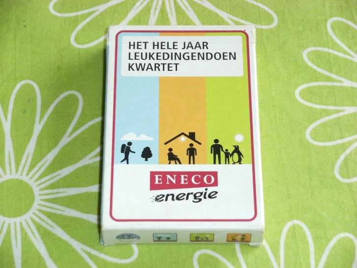 Eneco - het hele jaar leukedingendoen kwartet, Verzamelen, Speelkaarten, Jokers en Kwartetten, Zo goed als nieuw, Kwartet(ten)